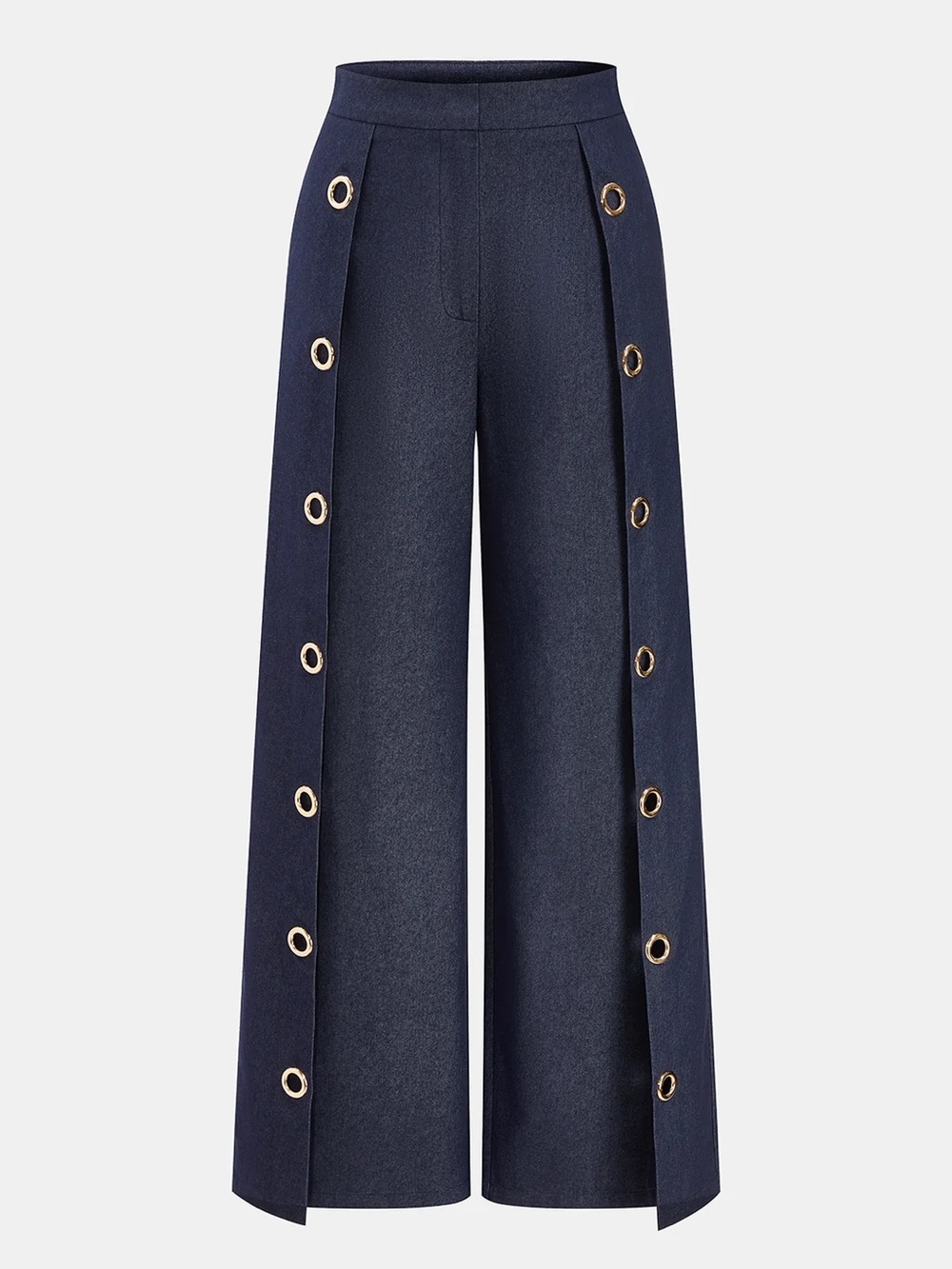 248 Eyelet Detail Wide Leg Pants